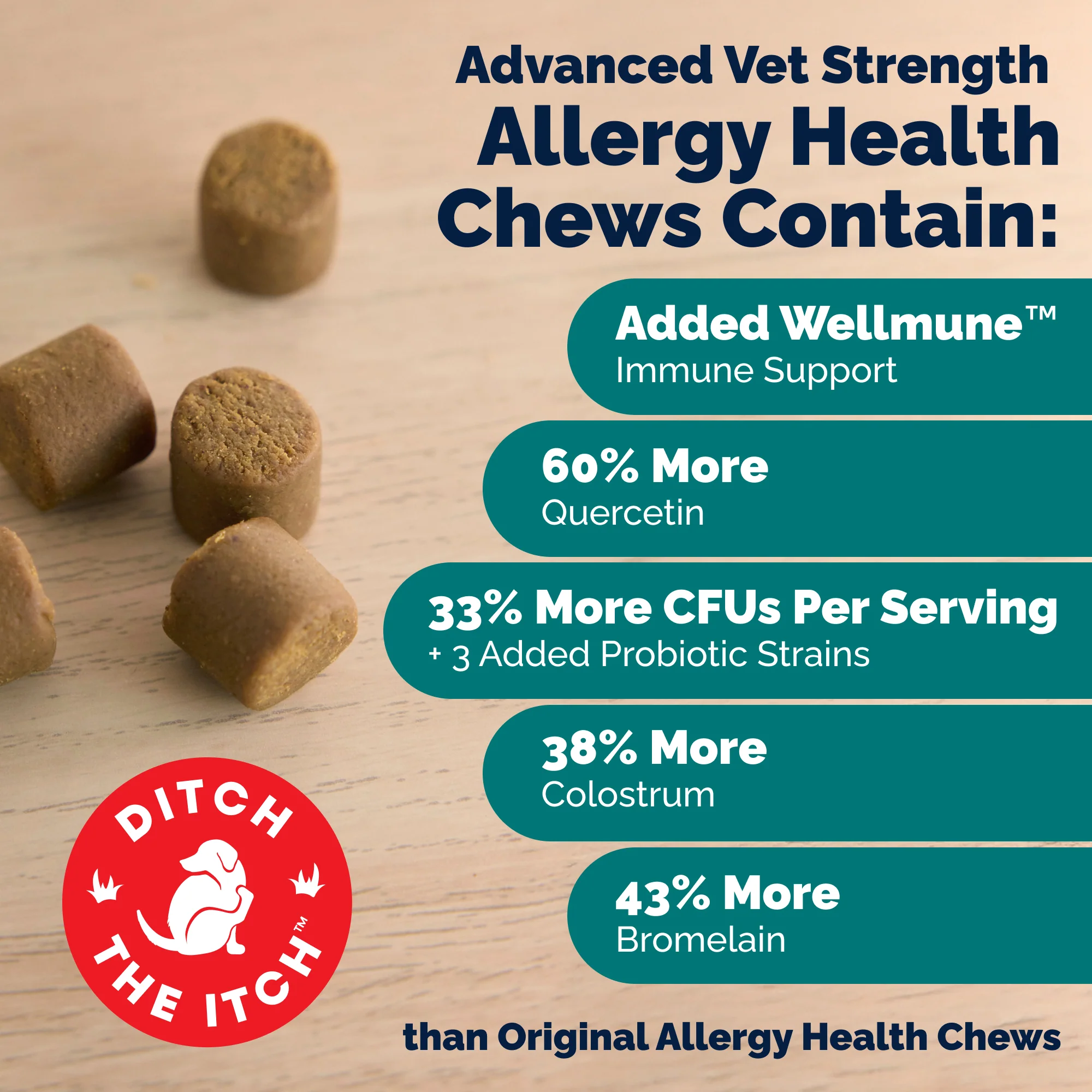 DermaBliss® Seasonal Allergy Health & Immune Soft Chews for Dogs - Image 3