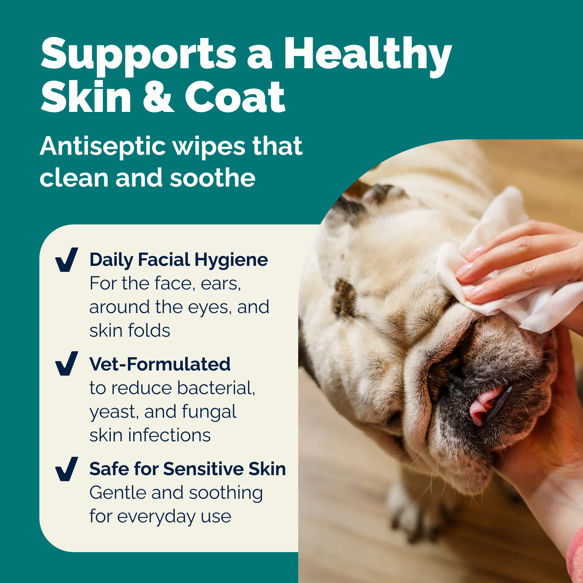 DermaBliss™ Advanced Vet Strength Face Cleansing Wipes - Image 4