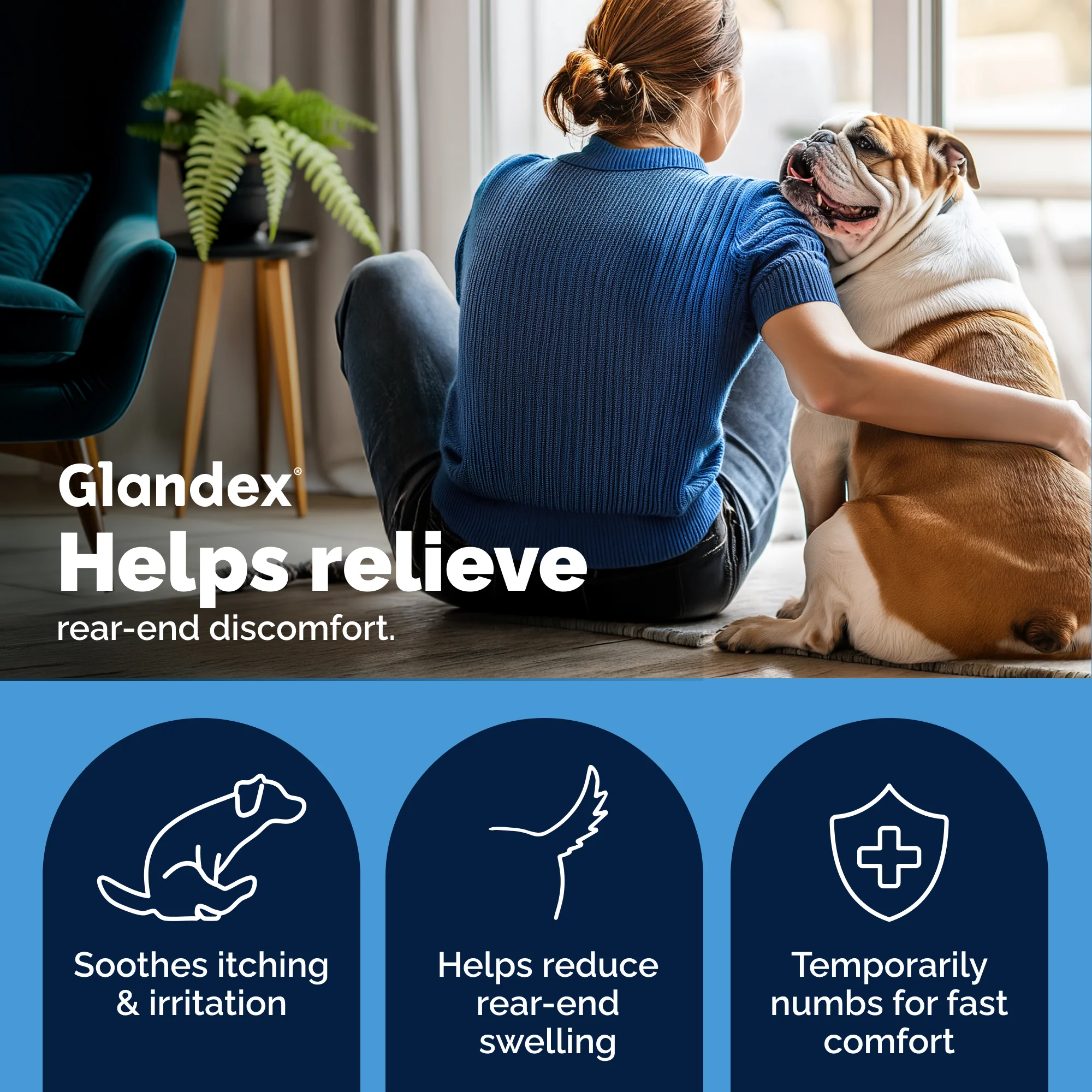 Glandex® Advanced Vet Strength  Anal Gland Spray or Wipes - Image 3